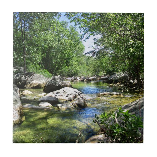 Barton Bäck Crossing - Austin Texas Kakelplatta (Framsidan)
