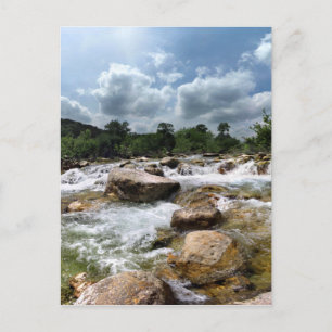 Barton Bäck Greenbelt Waterfalls - Austin, Texas Vykort