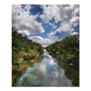 Barton Bäck Kayaks - Austin Texas Fototryck