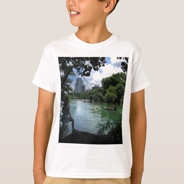 Barton Bäck / Ladybird Sjö - Austin, Texas T-shirt (Framsida)