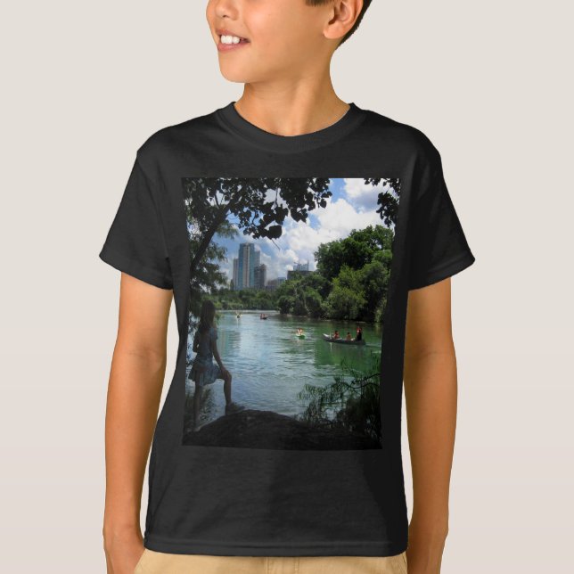 Barton Bäck / Ladybird Sjö - Austin, Texas Tee Shirt (Framsida)