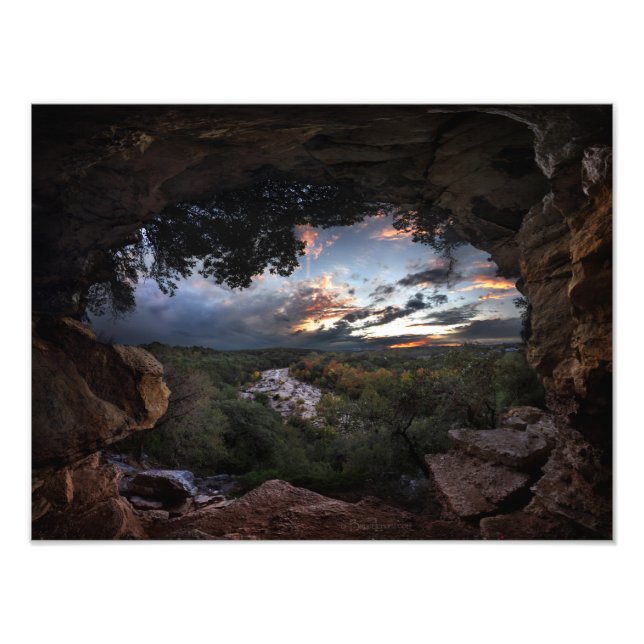 Barton Bäck Sunset - Austin, Texas Fototryck (Framsidan)