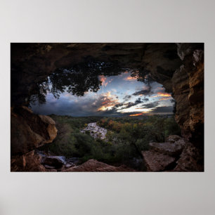 Barton Bäck Sunset - Austin, Texas Poster