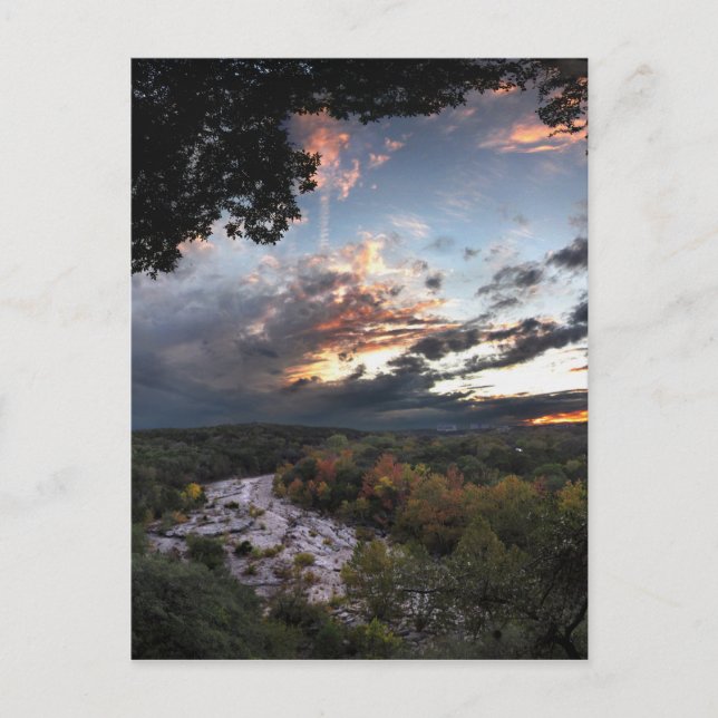 Barton Bäck Sunset - Austin, Texas Vykort (Framsida)