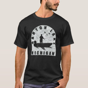 Barton Lake Fiske Michigan T Shirt