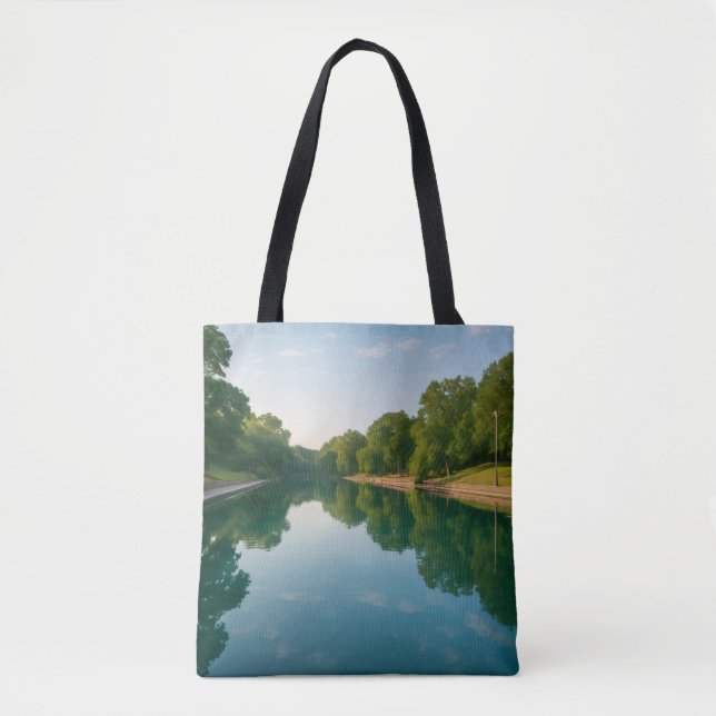 Barton Springs Tote Bag - Austin Texas Design Tygkasse (Framsida)
