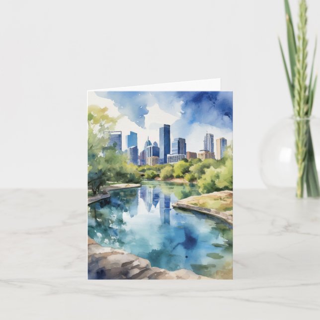 Barton Vår Austin Texas Kort (Framsida)