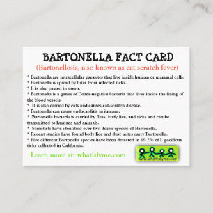 Bartonella faktakort visitkort