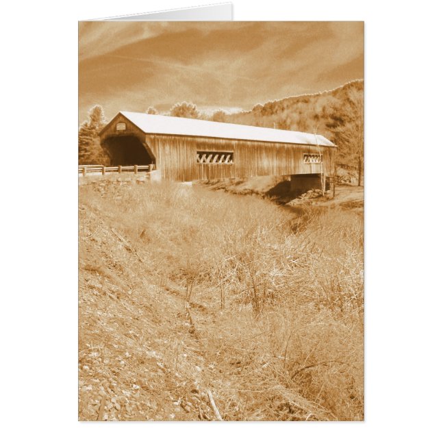 Bartonsville Covered Bridge Hälsningskort (Framsidan)