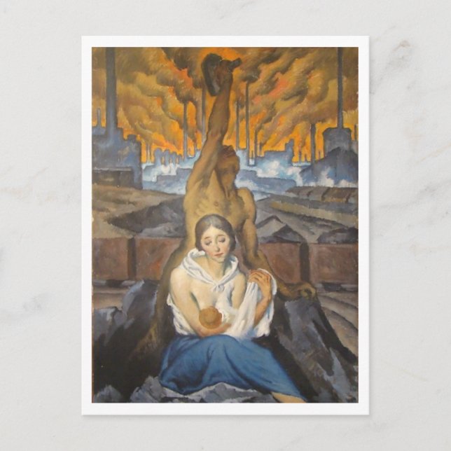 Bartos Bretislav, Black Earth, 1920 Vykort (Framsida)