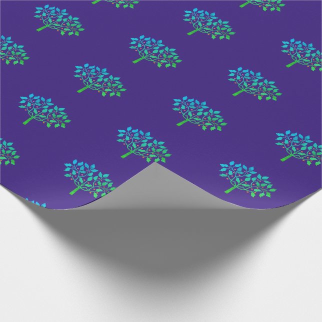 bärträd omslagspapper presentpapper (Hörn)