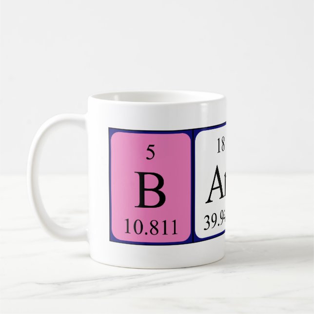 Barty Periodisk bord namn mugg (Vänster)