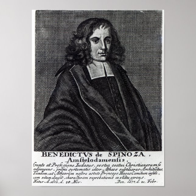 Baruch de Spinoza Poster (Framsidan)