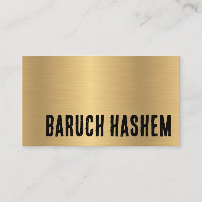 Baruch Hashem Visitenkort Visitkort (Framsida)
