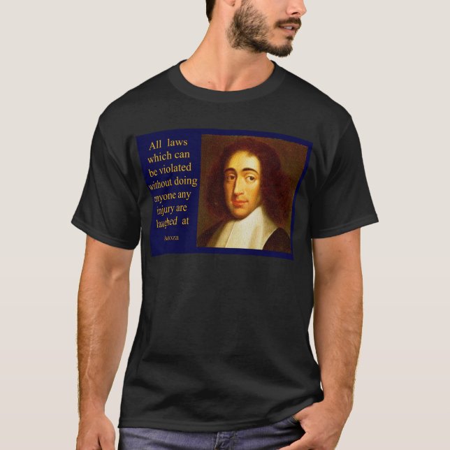 Baruch Spinoza T-shirt (Framsida)