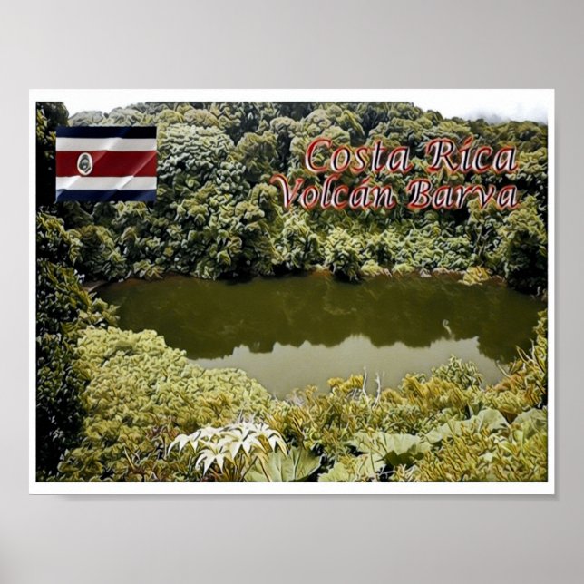 Barva Volcano - Costa Rica - Poster (Framsidan)