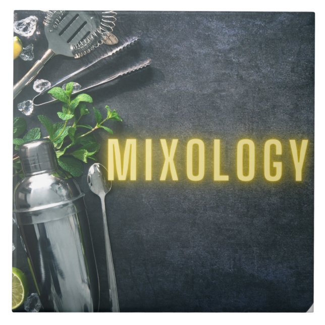 Barverktyg Mixology   Kakelplatta (Framsidan)