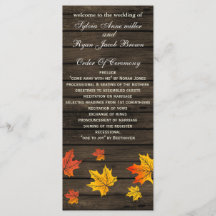 barwood Rustium fall bröllopsprogram, telängd