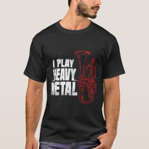 Baryton- Euphonium för musikband för T Shirt