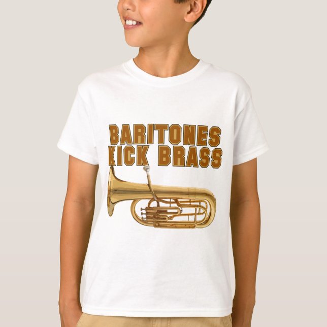 Barytoner sparkar mässing t-shirt (Framsida)