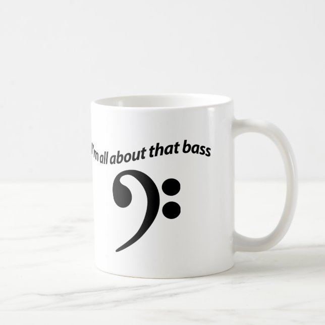 Bas- älskare - du är all om den bas kaffemugg (Höger)