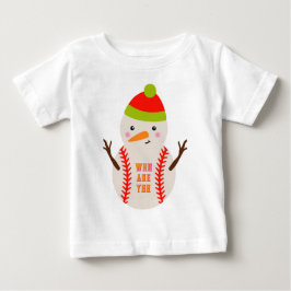 Bas Boll Snögubbe Kids T-Shirt Unikt