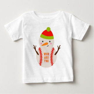 Bas Boll Snögubbe Kids T-Shirt Unikt