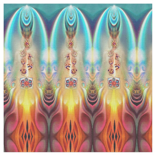 Bas Chakra tapet Tyg (Närbild)