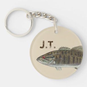 Bas- fisk med monogramen eller namn