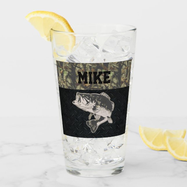 Bas- fiska känd Camo manar Glaskopp (Framsida Ice)