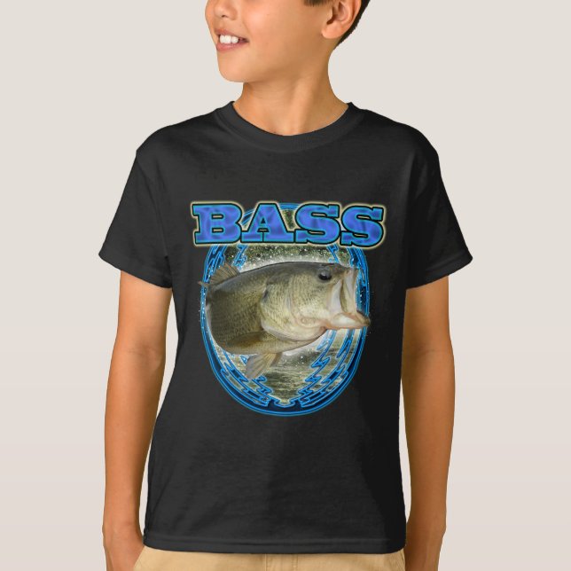 Bas- fiske tee shirt (Framsida)