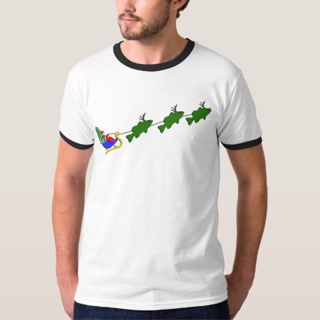 Bas- fiskejulSleigh T Shirt (Framsida)