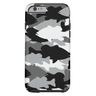 Bas- fiskesvart Camo Tough iPhone 6 Fodral