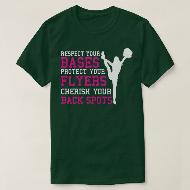 Bas Flyers back Spots Cheerlead Squad Gift Ide T Shirt (Design framsida)