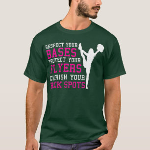 Bas Flyers back Spots Cheerlead Squad Gift Ide T Shirt