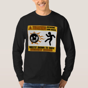Bas för DUBSTEP-varningsytterlighet T Shirt