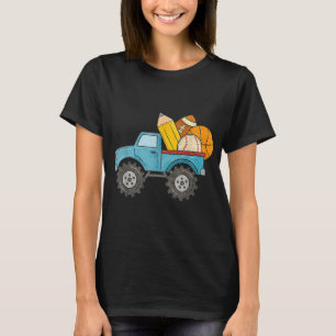 Bas för fotboll i Back to school Monster Lastbil T Shirt
