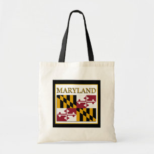 Bas för Maryland Statlig flagga Design Budget Canv Tygkasse