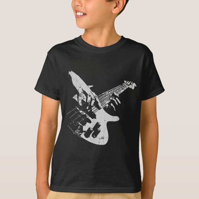Bas Guitar Player Gift Baid T Shirt (Framsida)