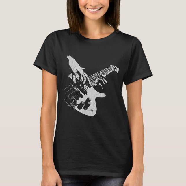 Bas Guitar Player Gift Baid T Shirt (Framsida)