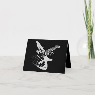 Bas Guitar Player Gift Baid Tack Kort