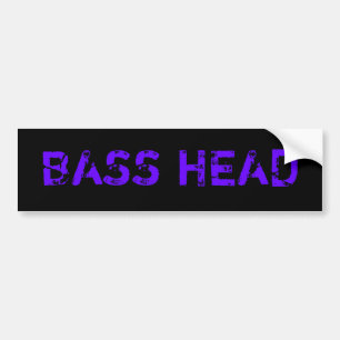 Bas- Head bildekal (mörk)
