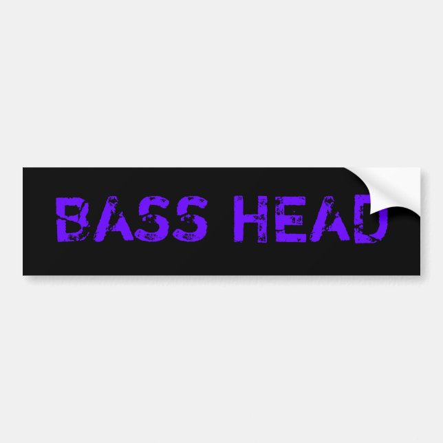 Bas- Head bildekal (mörk) (Framsidan)