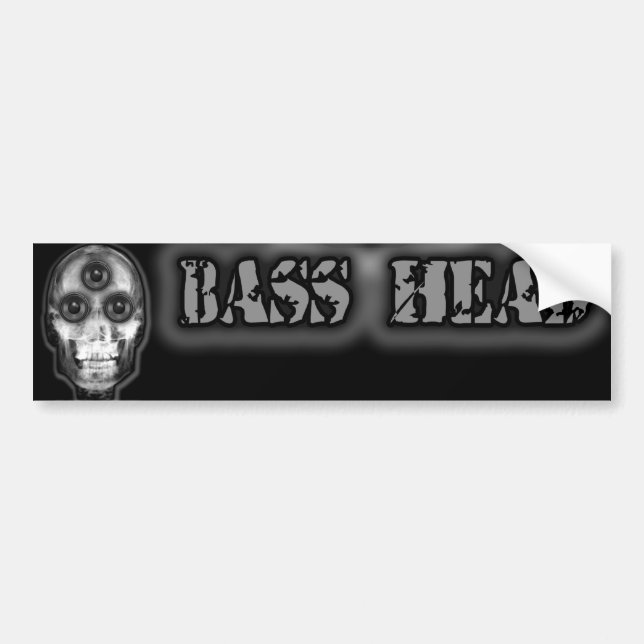 BAS- HEAD Dubstep konstnär Bildekal (Framsidan)