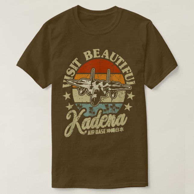 Bas i Kadena Luft Besök Benice Kadena USAF Okinaw T Shirt (Design framsida)