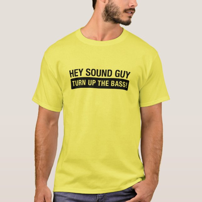 Bas- konsertskjorta för solid grabb för basister t-shirt (Framsida)