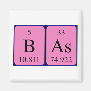 Bas Periodisk magnet bord namn