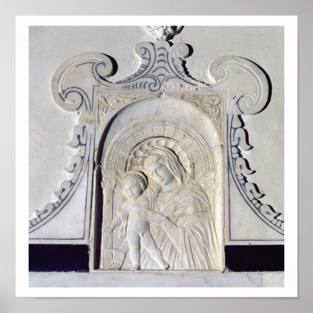 Bas-relief of a Madonna and Child (marble) Poster (Framsidan)