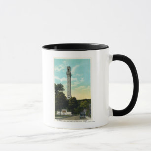 Bas Relief Tablet och Pilgrim Memorial View Mugg