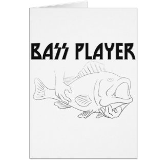Bas- spelare hälsningskort